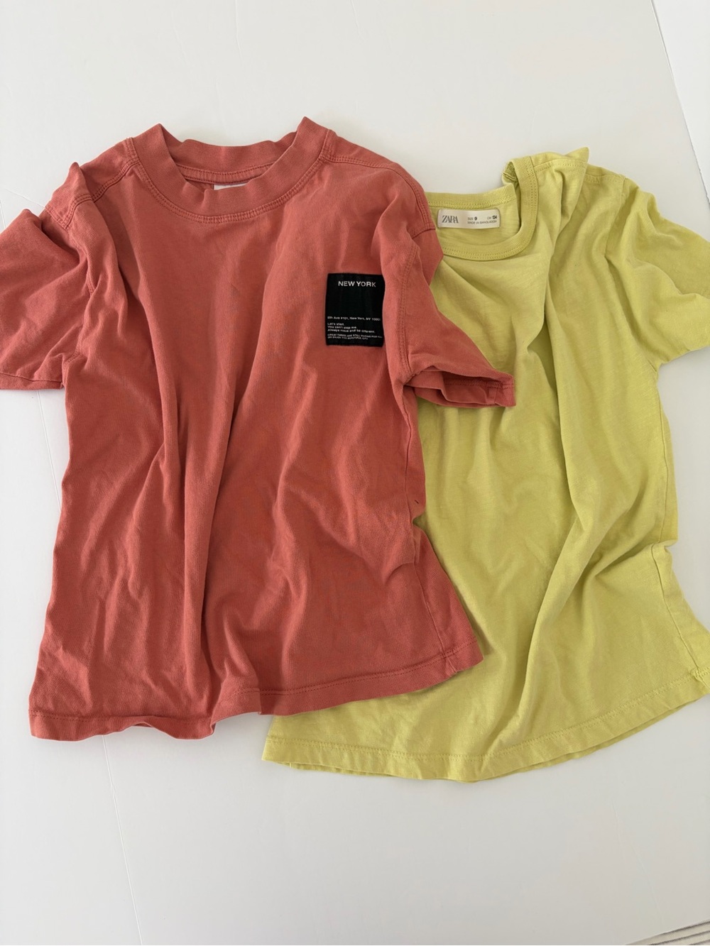 Zara Boys Short Sleeve Cotton Shirts Lot Of 2 Size 9 Back To School Casual Play